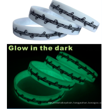 Promotional luminous silicone bracelet wristband